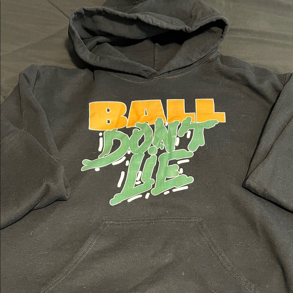 Stylish Black Hoodie with Graphic Print